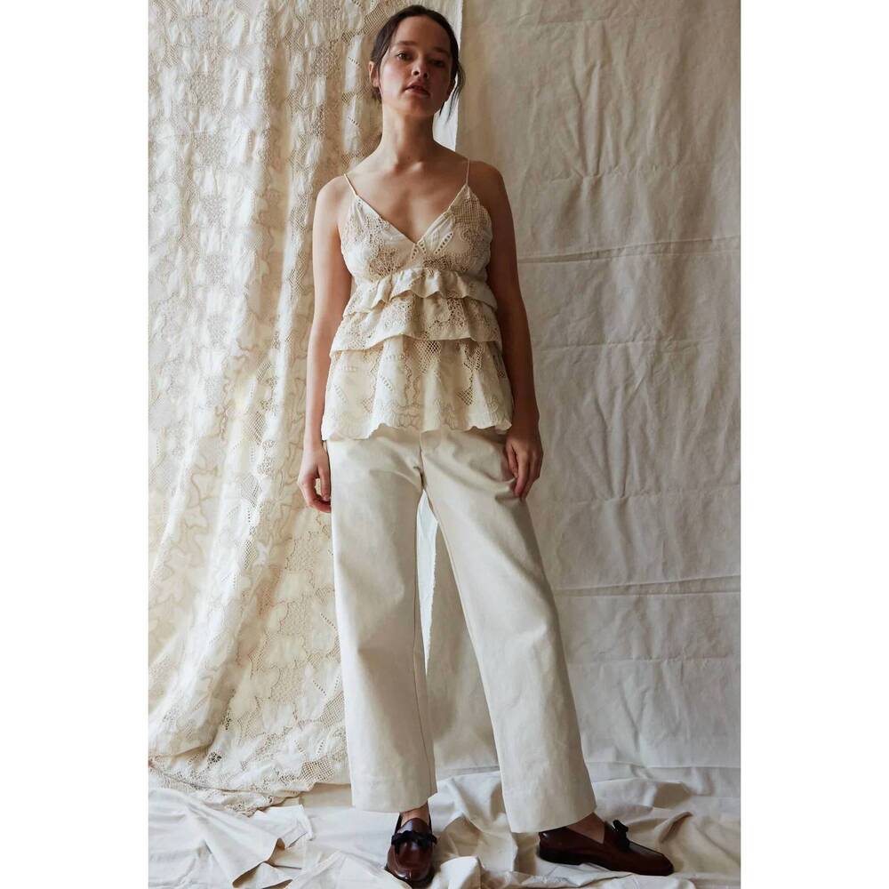 NEW CARON CALLAHAN renzo top in white